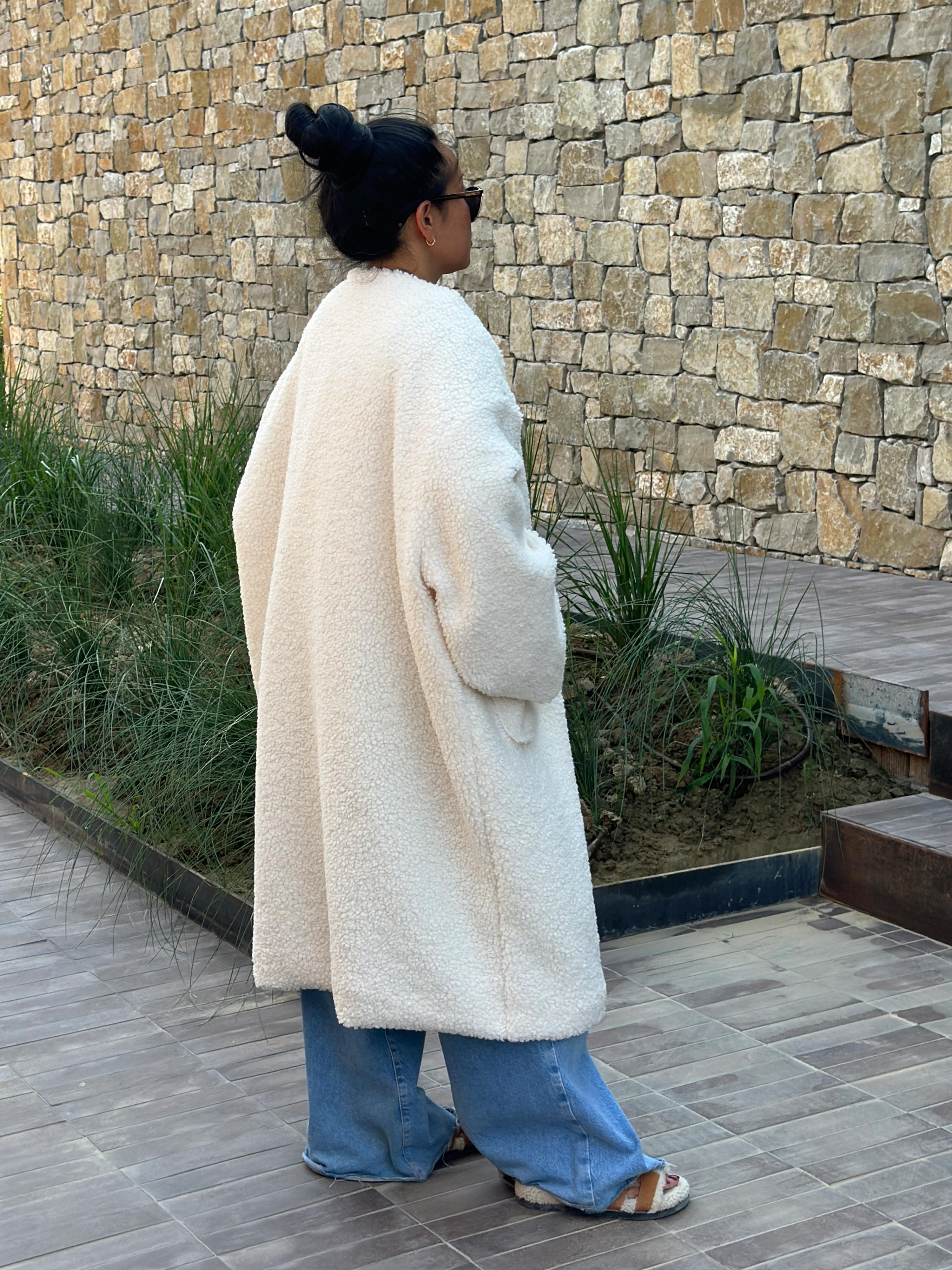 Teddylook Oversize Mantel - ICON - Creme