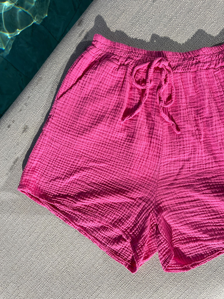 Musselin Shorts - Pink