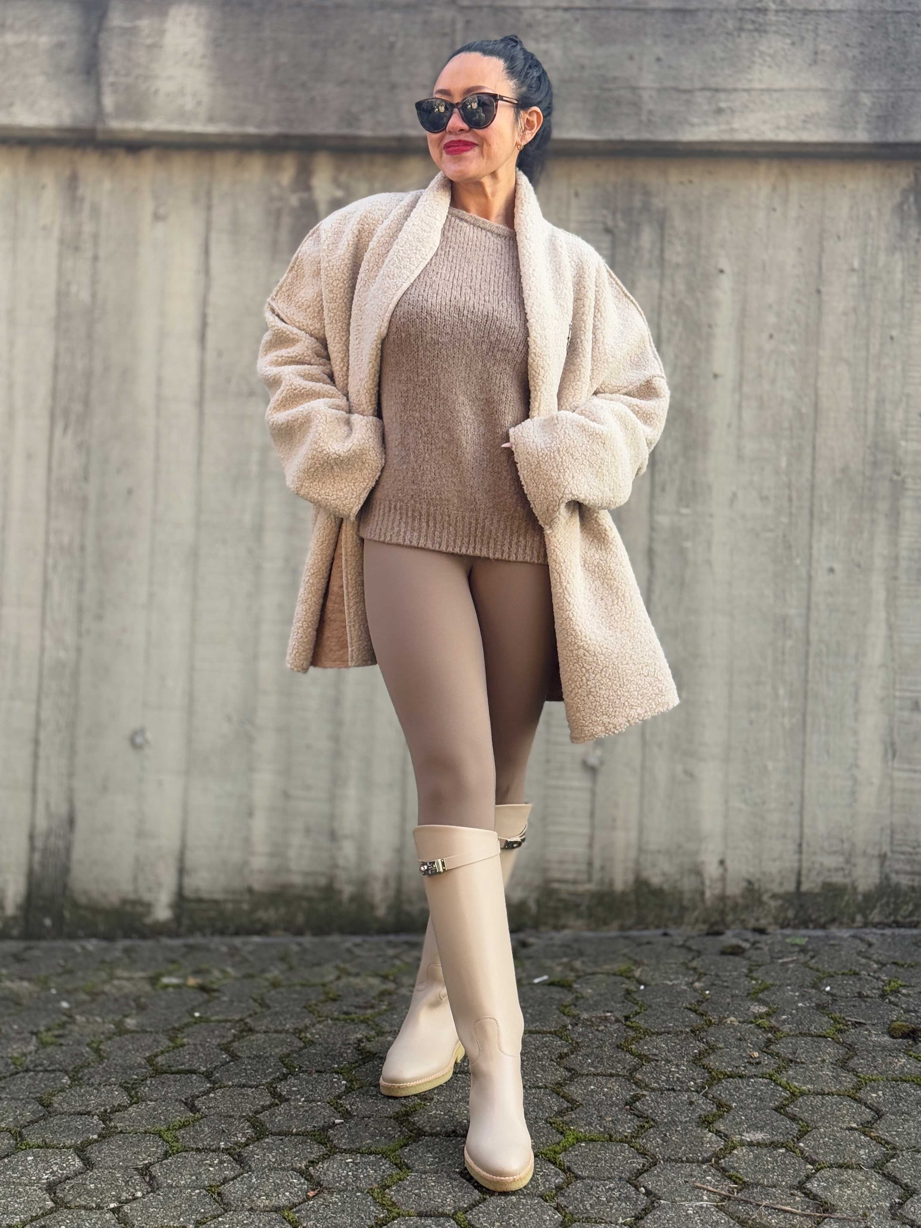 Pullover mit Baby-Alpakawollanteil - Taupe