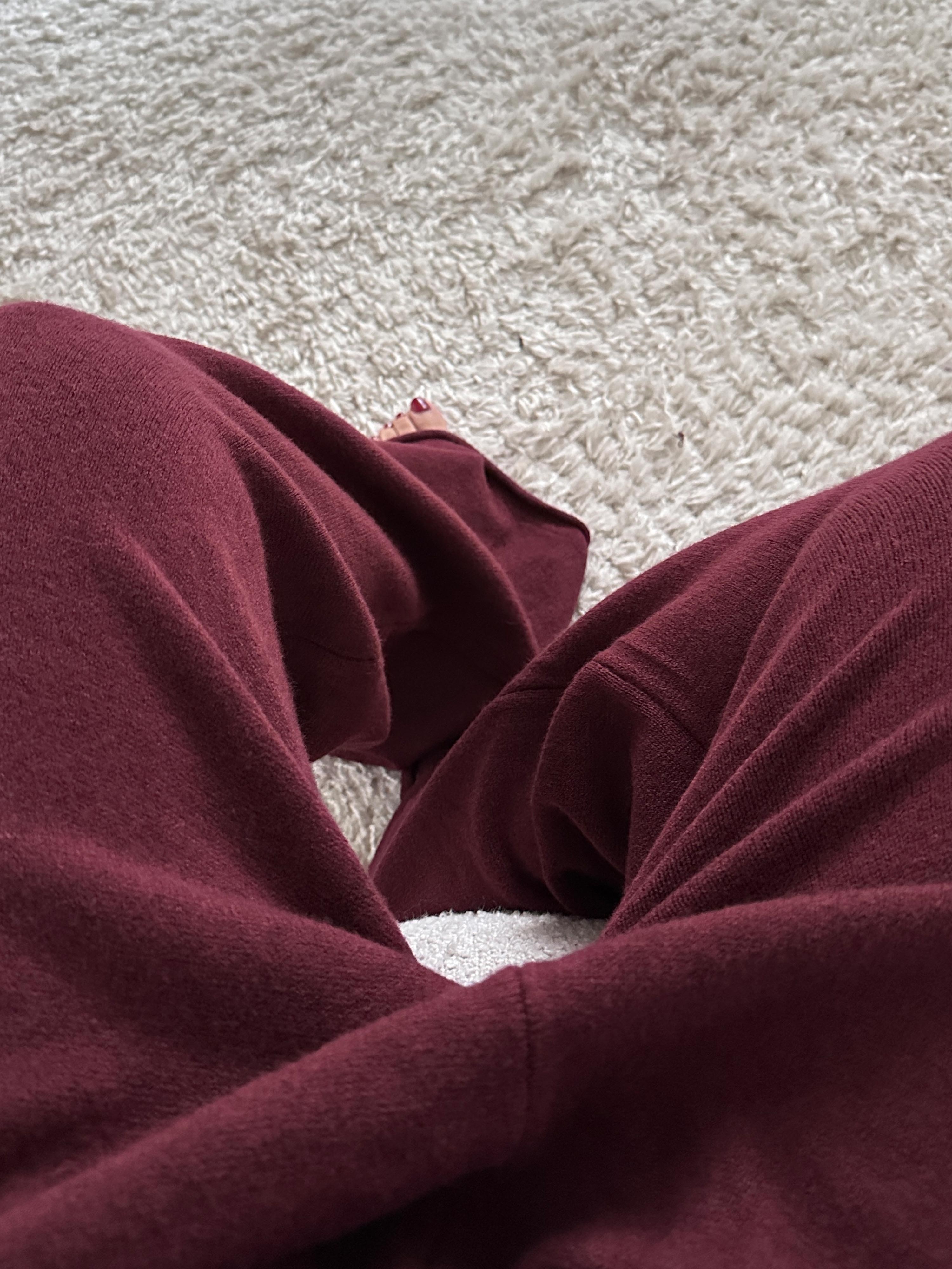 Viskose Strickhose - Merlot