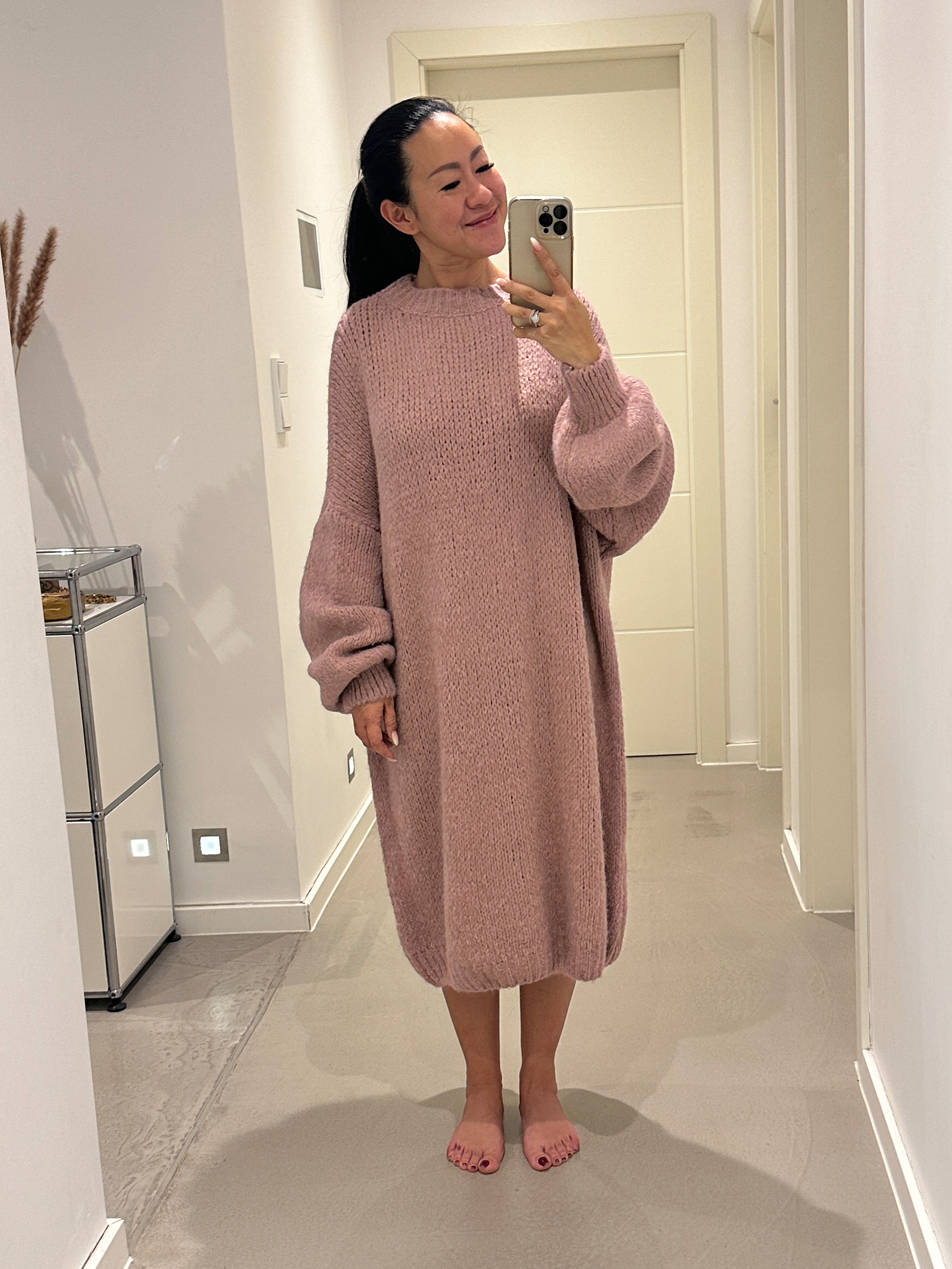 Oversize Strickpullover FLAUSCHI Long - TALL - Mauve