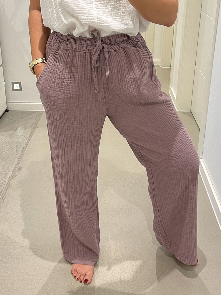 Musselin Hose - Tall - Mauve